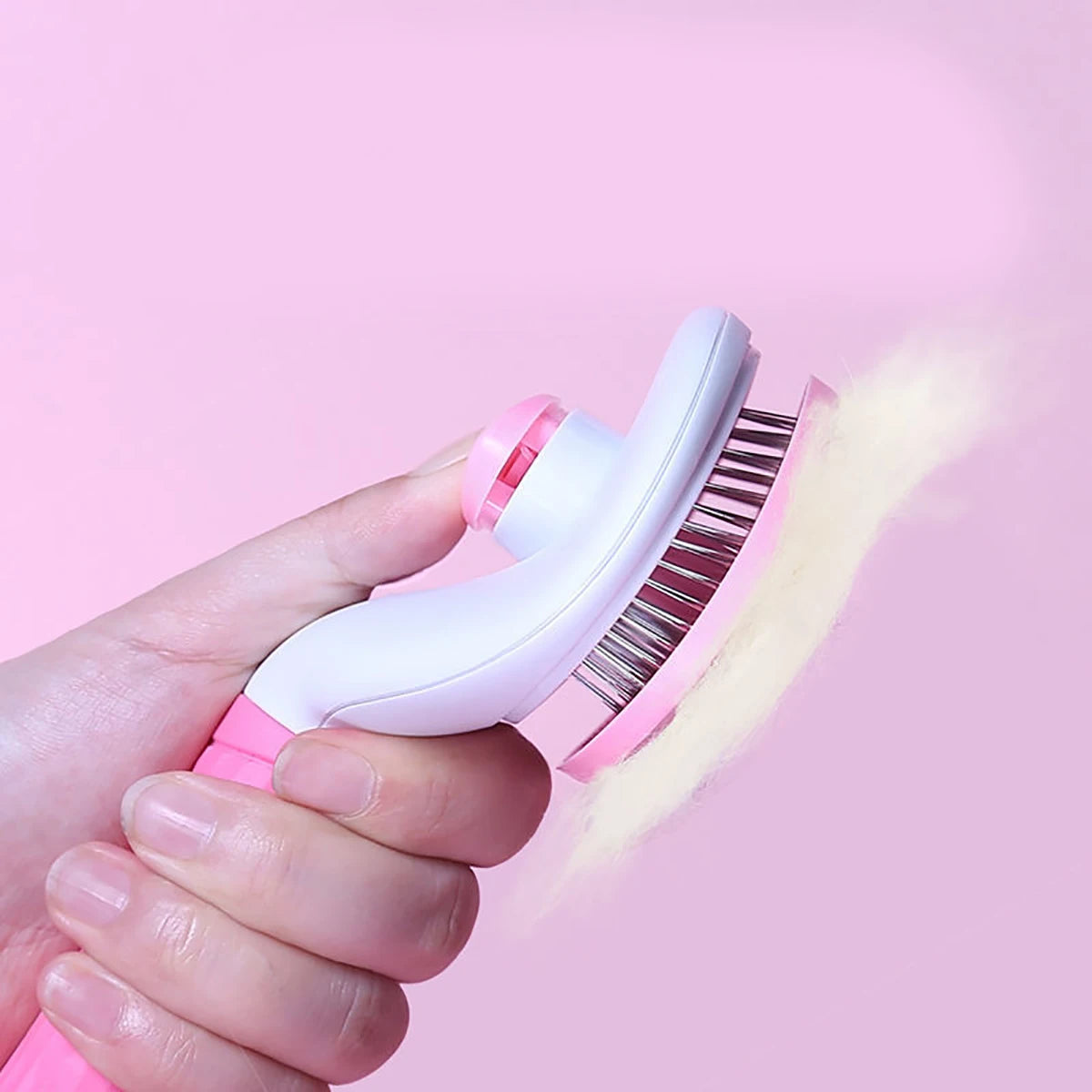 Hair Remover Brush Dog and Cat Non-Slip Beauty Brush Dog Grooming Equipment Pets Stainless Steel for Dogs Pet Hair Removal Comb