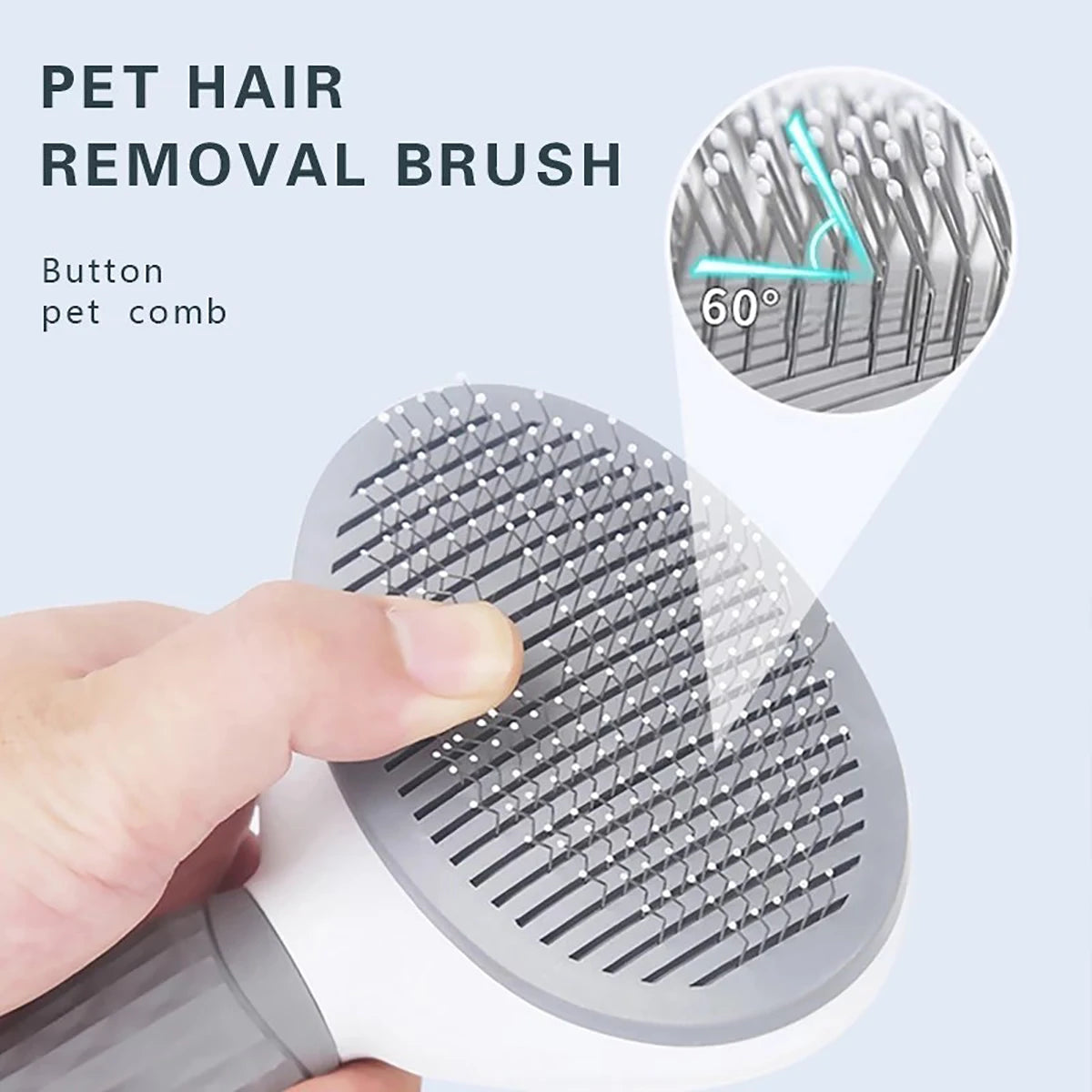 Hair Remover Brush Dog and Cat Non-Slip Beauty Brush Dog Grooming Equipment Pets Stainless Steel for Dogs Pet Hair Removal Comb